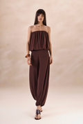 Calça Chiffon Camille Marrom