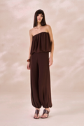 Calça Chiffon Camille Marrom