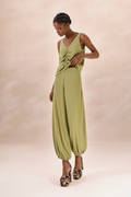 Calça Chiffon Camille Verde Alecrim
