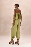 Calça Chiffon Camille Verde Alecrim