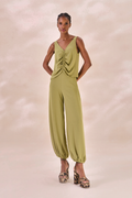 Calça Chiffon Camille Verde Alecrim
