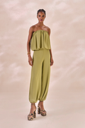 Calça Chiffon Camille Verde Alecrim