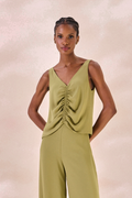 Regata Chiffon Camille Verde Alecrim