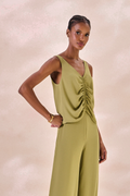 Regata Chiffon Camille Verde Alecrim