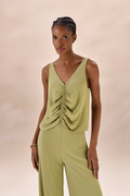 Regata Chiffon Camille Verde Alecrim