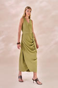 Vestido Chiffon Camille Verde Alecrim