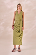 Vestido Chiffon Camille Verde Alecrim