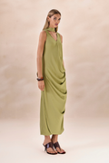 Vestido Chiffon Camille Verde Alecrim