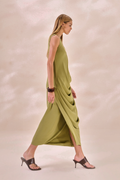 Vestido Chiffon Camille Verde Alecrim