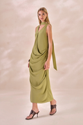 Vestido Chiffon Camille Verde Alecrim