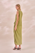 Vestido Chiffon Camille Verde Alecrim