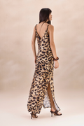 Vestido Viscose Lea Estampa Onça