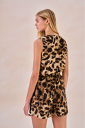 Shorts Viscose Lea Estampa Onça
