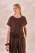 Blusa Oceane Marrom