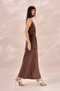 Vestido Oceane Marrom