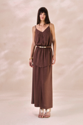 Vestido Oceane Marrom