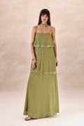 Vestido Chiffon Solange Verde Alecrim
