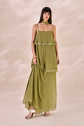 Vestido Chiffon Solange Verde Alecrim