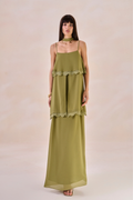Vestido Chiffon Solange Verde Alecrim