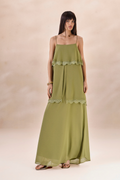Vestido Chiffon Solange Verde Alecrim