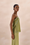 Regata Chiffon Solange Verde Alecrim