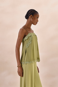 Regata Chiffon Solange Verde Alecrim
