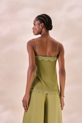 Regata Chiffon Solange Verde Alecrim