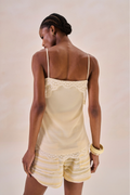 Regata Chiffon Solange Amarelo Pó
