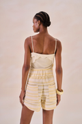 Regata Chiffon Solange Amarelo Pó