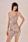 Corset Jacquard Angelique Cinza