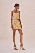 Shorts Saia Jacquard Angelique Bege