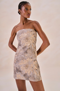 Vestido Jacquard Angelique Cinza