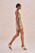 Vestido Jacquard Angelique Cinza