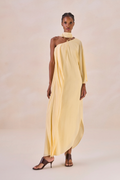 Vestido Waves Margot Amarelo Pó
