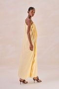 Vestido Waves Margot Amarelo Pó