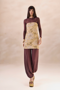 Vestido Jacquard Angelique Bege