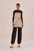 Vestido Jacquard Angelique Cinza