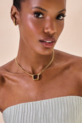 Colar Metal Mel Dourado