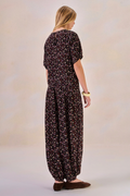 Calça Viscose Fleur Estampa Flor Preto