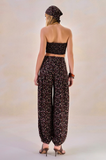 Calça Viscose Fleur Estampa Flor Preto