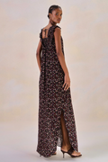 Vestido Viscose Fleur Estampa Flor Preto