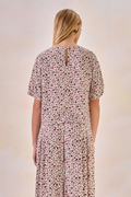 Blusa Viscose Fleur Estampa Flor Off White
