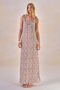 Vestido Viscose Fleur Estampa Flor Off White