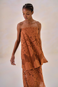 Vestido Renda Carinne Telha