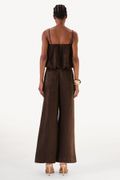 Calça Pantalona Dominique Café