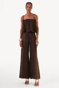 Calça Pantalona Dominique Café