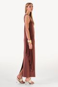 Vestido Sobreposição Melanie Marrom
