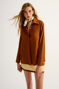 Camisa Linho Citrino Marrom