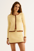 Blusa Tricot Jaspe Palha / Tabaco