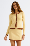 Blusa Tricot Jaspe Palha / Tabaco